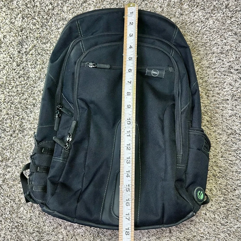 Dell Eco Spruce Backpack For Laptops Black Green 15.6 Inch Computer Bag Travel